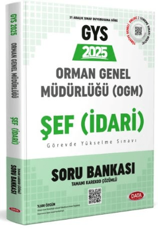 Orman Genel Müdürlüğü GYS Şef (İdari) Karekod Çözümlü Soru Bankası Kol