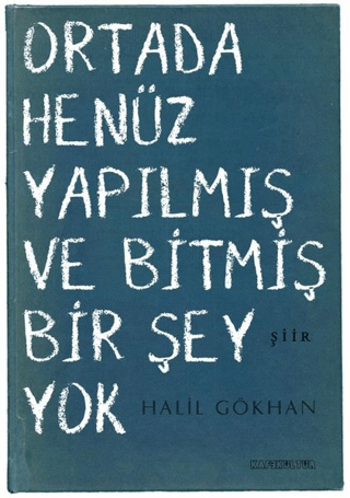 Ortada Henüz Yapılmış ve Bitmiş Bir Şey Yok Halil Gökhan