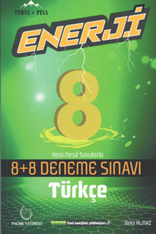 Palme 8. Sınıf Enerji Türkçe 8+8 Deneme Sınavı Bekir Yılmaz