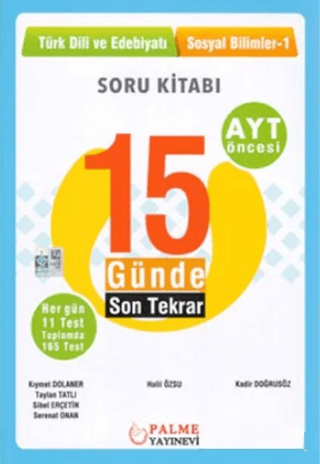 15 Günde Son Tekrar Türk Dili ve Edebiyatı - Sosyal Bilimler Soru Kita