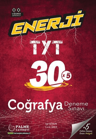 Enerji TYT Coğrafya 30 Deneme Sınavı Cenk Ürer