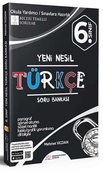 Paragrafın Şifresi 6. Sınıf Yeni Nesil Türkçe Soru Bankası Mehmet Vicd