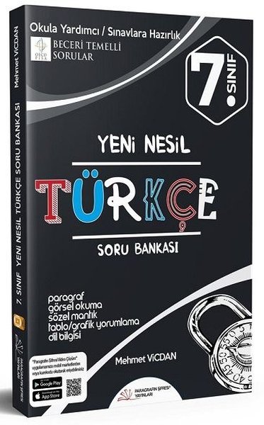 Paragrafın Şifresi 7. Sınıf Yeni Nesil Türkçe Soru Bankası Mehmet Vicd