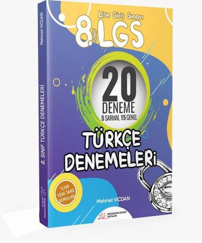 8. Sınıf LGS 20 Türkçe Denemeleri Mehmet Vicdan