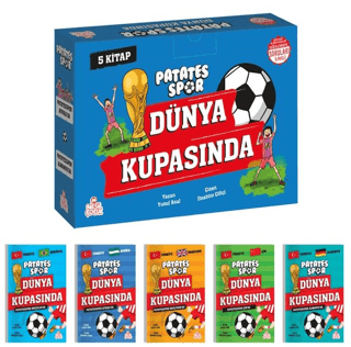 Patates Spor Dünya Kupasında Set+Soru Kitapçığı - 5 Kitap Takım Yusuf 