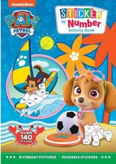 Paw Patrol Sticker by Numbers Book Kolektif