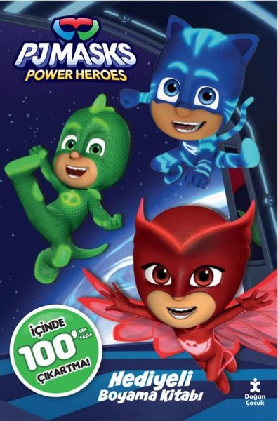 Pjmasks Power Heroes - Hediyeli Boyama Kitabı - İçinde 100'den Fazla Ç