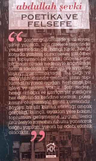 Poetika ve Felsefe Abdullah Şevki