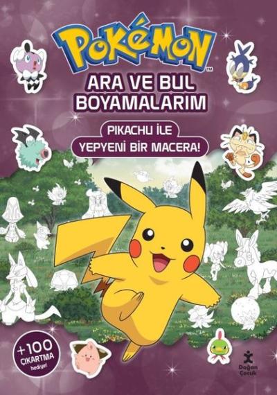 Pokemon - Ara ve Bul Boyamalarım - Pikachu İle Yepyeni Bir Macera! Kol