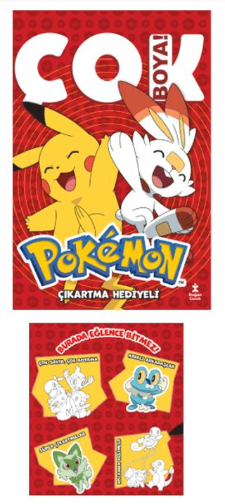 Pokemon - Çok Boya! Çıkartma Hediyeli Kolektif