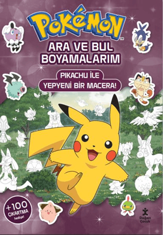 Pokemon - Ara ve Bul Boyamalarım - Pikachu İle Yepyeni Bir Macera! Kol