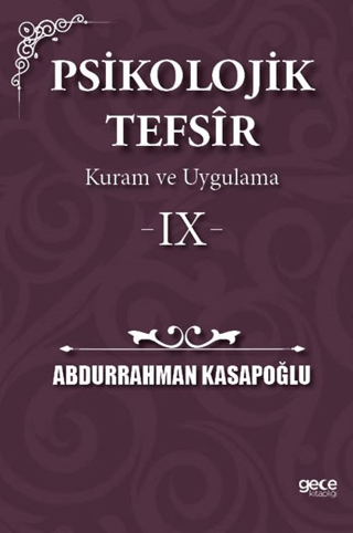 Psikolojik Tefsir Kuram ve Uygulama 9 Abdurrahman Kasapoğlu