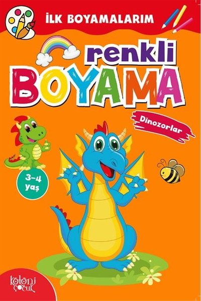 Renkli Boyama - Dinozorlar Hatice Nurbanu Karaca