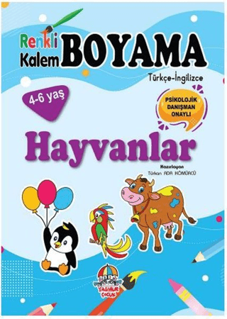 Renkli Kalem Boyama / Hayvanlar Türkan Ada Kömürcü