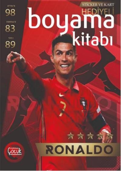 Ronaldo - Boyama Kitabı - Sticker ve Kart Hediyeli Kolektif