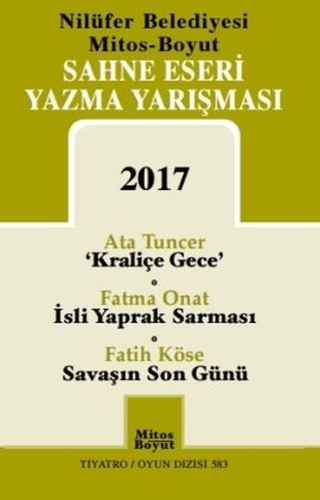 Sahne Eseri Yazma Yarışması 2017 Ata Tuncer