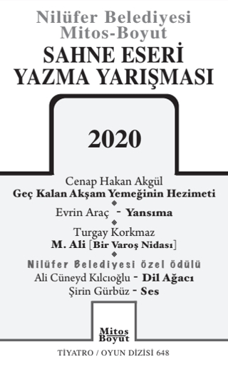 Sahne Eseri Yazma Yarışması 2020 Ali Cüneyd Kılcıoğlu