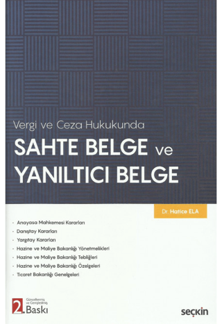 Sahte Belge ve Yanıltıcı Belge (Ciltli) Hatice Ela