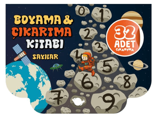 Sayılar - Boyama & Çıkartma Kitabı - 32 Adet Çıkartma Kolektif