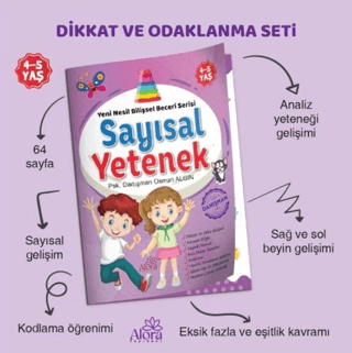 Sayısal Yetenek Matematik Bilişsel Beceri Serisi 4-5 Yaş Osman Algın