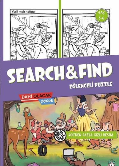 Search&Find Eğlenceli Puzzle 5 - 6 Yaş - 400'den Fazla Gizli Resim Kol