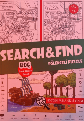 Search&Find Eğlenceli Puzzle 7 - 8 Yaş - 400'den Fazla Gizli Resim Kol