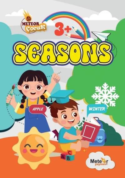 Seasons Mevsimler Türkçe - İngilizce Boyama Kitabı 3+ Yaş Umut Öz