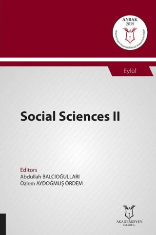 Social Sciences II (AYBAK 2019 Eylül) Abdullah Balcıoğulları