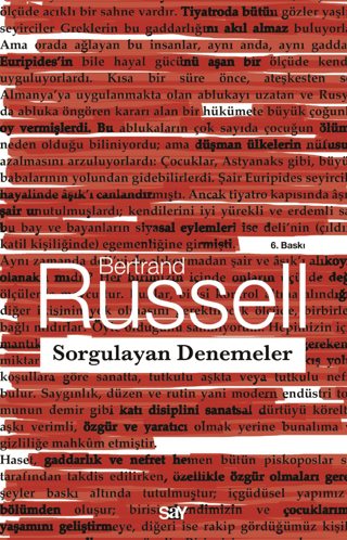 Sorgulayan Denemeler %31 indirimli Bertrand Russell