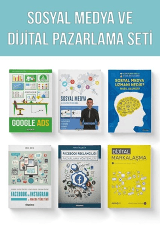 Sosyal Medya ve Dijital Pazarlama Seti (6 Kitap Takım) Aykut Alçelik