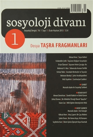 Sosyoloji Divanı Sayı: 1 Ocak-Haziran 2013 Kolektif