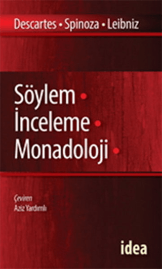 Söylem İnceleme Monadoloji %20 indirimli Benedictus de Spinoza