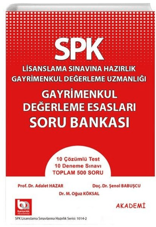 SPK Lisanslama Sınavına Hazırlık Gayrimenkul Değerleme Uzmanlığı Gayri