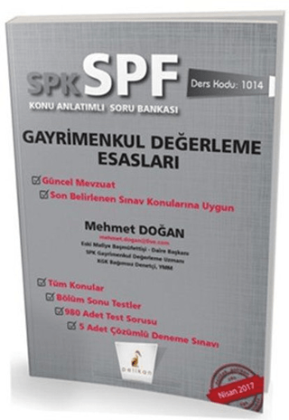 SPK - SPF Gayrimenkul Değerleme Esasları Konu Anlatımlı Soru Bankası M