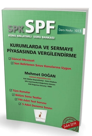 SPK - SPF Kurumlarda ve Sermaye Piyasasında Vergilendirme Konu Anlatım