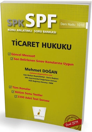 SPK - SPF Ticaret Hukuku Konu Anlatımlı Soru Bankası Mehmet Doğan