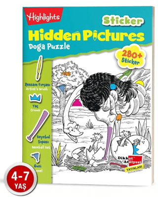 Sticker Hidden Pictures Doğa Puzzle (2 Kitap) Kolektif