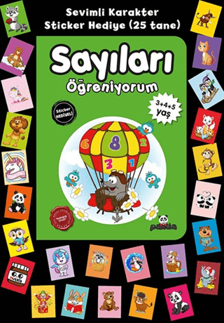 Sayıları Öğreniyorum - Stickerlı 3+4+5 Yaş Afife Çoruk