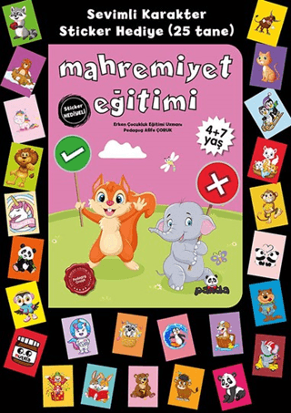 Mahremiyet Eğitimi - Stickerlı 4+7 Yaş Afife Çoruk