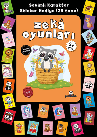 Zeka Oyunları - Stickerlı 5+ Yaş Afife Çoruk