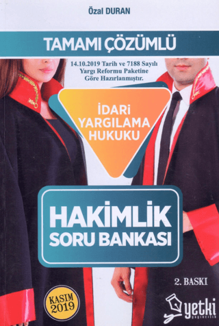 Tamamı Çözümlü İdari Yargılama Hukuku Hakimlik Soru Bankası Özal Duran