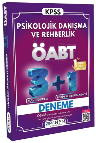 Tamamı Çözümlü ÖABT Psikolojik Danışma Ve Rehberlik 3+1 Deneme Kolekti