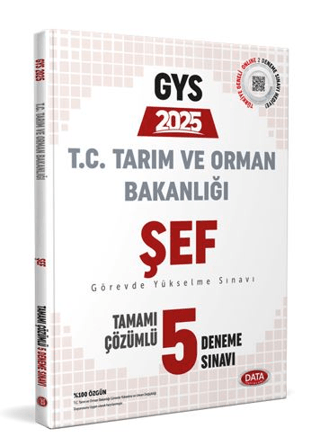 Tarım ve Orman Bakanlığı Şef GYS Tamamı Çözümlü 5 Deneme Sınavı Kolekt