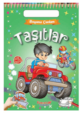 Taşıtlar - Boyama Çantam - Renkli Çıkartmalı Kolektif