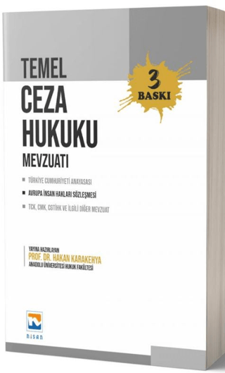 Temel Ceza Hukuku Mevzuatı (Ciltli) Hakan Karakehya