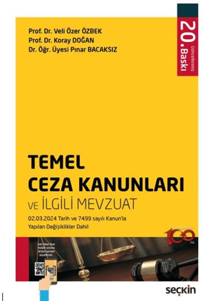 Temel Ceza Kanunları ve İlgili Mevzuat Kolektif