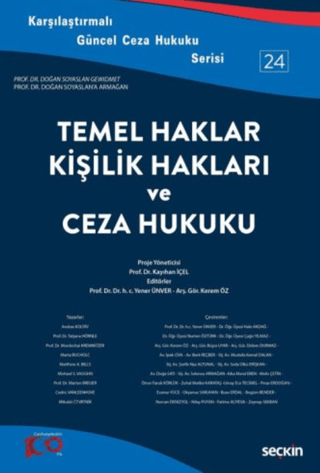 Temel Haklar, Kişilik Hakları ve Ceza Hukuku Kerem Öz