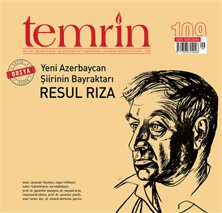 Temrin Aylık Düşünce ve Edebiyat Dergisi Sayı: 109 Kasım 2020 Kolektif