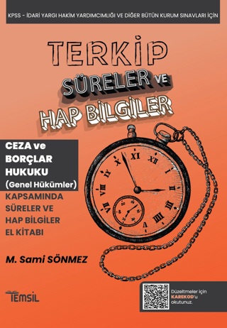 Terkip Ceza Hukuku ve Borçlar Hukuku Genel Hükümler Süreler ve Hap Bil