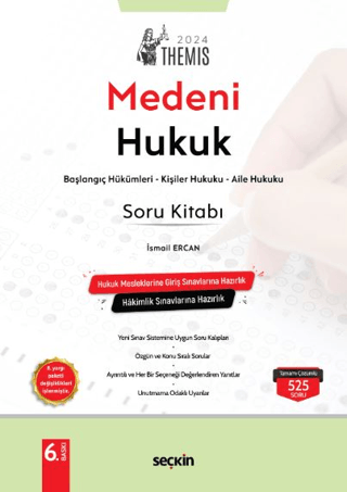 THEMIS - Medeni Hukuk Soru Kitabı - Başlangıç Hükümleri, Kişiler Hukuk